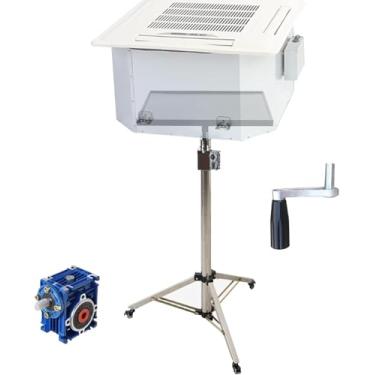 Imagem de Elevador De Ar Condicionado Portátil Instalação De Gabinete De Suspensão Guindaste 150kg / 330lb Alta Capacidade De Carga Com Bandeja De Metal, 4m