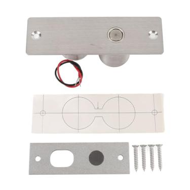 Imagem de Fechadura elétrica com parafuso de gota, mini fechadura embutida de aço inoxidável, de controle de acesso de alta segurança para portas de vidro, madeira e metal