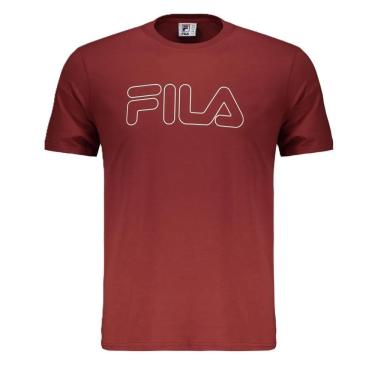 Imagem de Camiseta Masculina Fila Regular Letter Outline