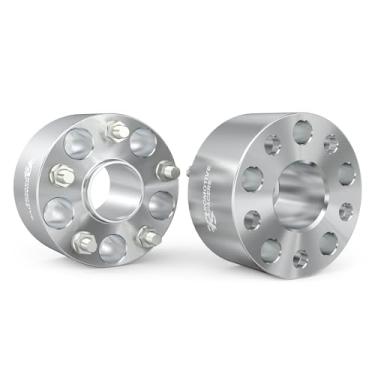 Imagem de Espaçadores de roda de 2,5 polegadas 5x4,5 - Espaçador Hubcentric Forjado CNC 5 Lug 64 mm com 70,3 mm 1/2-20 Roscas - Compatível com Ford Explorer Mustang Edge Ranger Crown Victoria Aviator Town Car