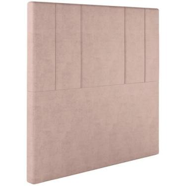 Imagem de Cabeceira Solteiro 88 Cm Madrid Veludo Rose Soon Rose - Sonhar Estofad