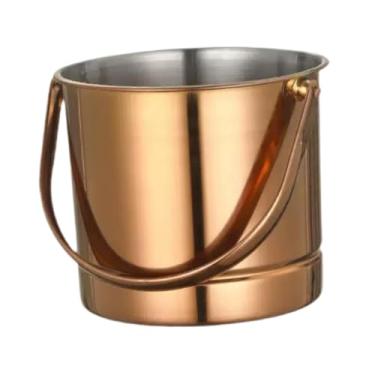 Imagem de Ｂｅｓｇａ Balde de gelo de metal para gelo, recipiente de resfriamento, balde de bebidas de aço inoxidável para churrasco no quintal, eventos de casamento, Rosa Ouro
