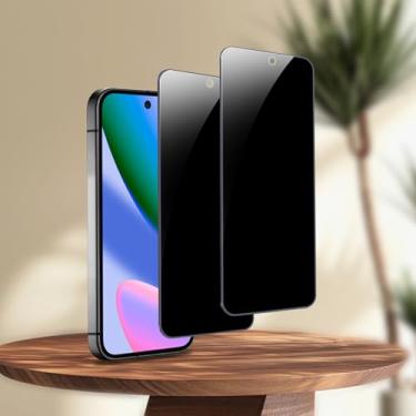 Imagem de Pacote com 2 protetores de tela de vidro temperado para Google Pixel 9/Pixel 10, dureza 9H, transparente, antiarranhões, sem bolhas