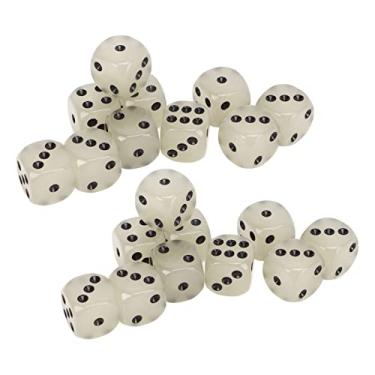 Imagem de Zhjvihx Dados Brilhantes, Dados de Tabela de Material Plástico DICE 6 Lados para KTV para Jogos de Mesa