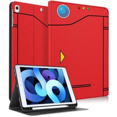 Imagem de Uppuppy Capa para iPad 9ª/8ª/7ª geração, 10,2 polegadas, fofa, feminina, meninos, capa inteligente, porta-lápis, desenho animado, crianças, adolescentes, meninas, capas de design exclusivo para Apple iPad 7/8/9 geração A2602 A2270 A2197