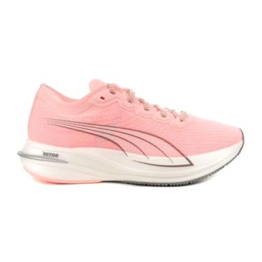 Imagem de PUMA Tênis esportivo técnico feminino para corrida, Elektro Peach PUMA Branco, 35