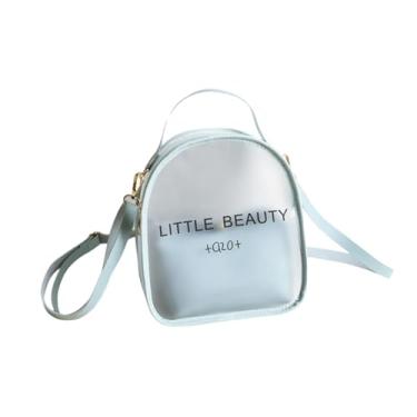 Imagem de Mini mochila transparente 2 em 1 bolsa transparente mochila de gelatina bolsa de ombro com alça ajustável para presente feminino, Multicolorido2