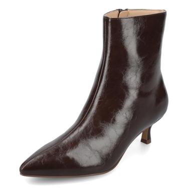 Imagem de Journee Collection Bota feminina Arely no tornozelo, Chocolate, 42