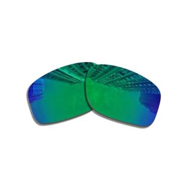 Imagem de Wetnenss Lentes de substituição polarizadas para óculos de sol Oakley Valve New 2014 OO9236/polarizadas de 1,5 mm/fáceis de instalar (verde)