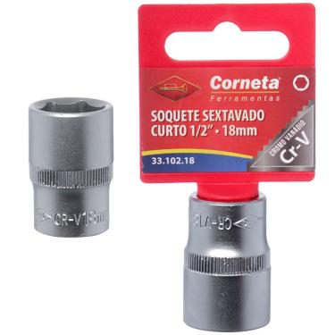 Imagem de Soquete Sextavado Curto 1/2 18Mm Corneta