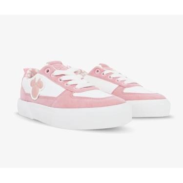 Imagem de Minnie Mouse Tênis infantil de cano baixo sem cadarço, Rosa claro, 15