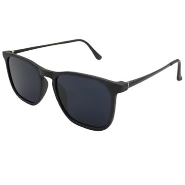 Imagem de Óculos De Sol Quadrado Premium Masculino Proteção Uv400 Original - Modelo Madrid - Cacife Brand (Preto)