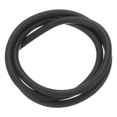 Imagem de Tira de vedação de espuma de silicone, 8 mm (0,31") diâmetro 1 metro (3,28 pés) tira de vedação climática de borracha redonda de borracha sólida para máquinas e indústrias, preta