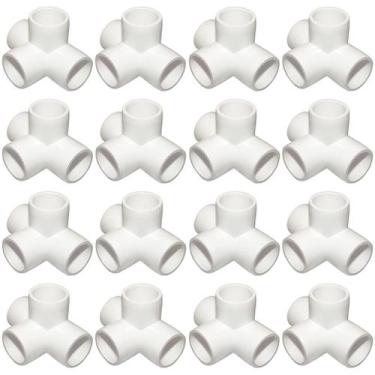 Imagem de Encaixe de tubulação ANPTGHT 3/4 polegadas Tee PVC, cotovelo de 4 vias