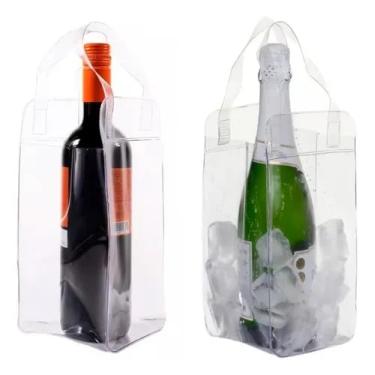 Imagem de 1 Porta Vinho Individual Sacola de Gelo e Bebida Garrafa Natal