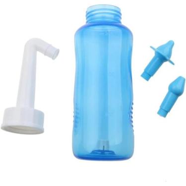 Imagem de Higienizador Nasal 300ml Cor Azul Previne Rinite Sinusite e Alergias p