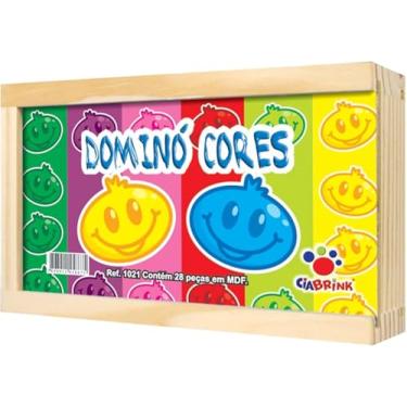 Imagem de Ciabrink, Dominó Cores 28 Peças, a Partir de 4 Anos, Caixa de Madeira