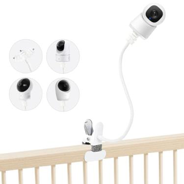 Imagem de JAMYOK Suporte para monitor de bebê compatível com eufy Security Spaceview E110, Spaceview Pro E210 e Spaceview S, câmera interna E30/C210/C220/E220, monitor de bebê E20/E21