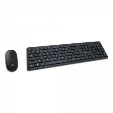 Imagem de Kit Teclado + Mouse Sem Fio K-w20bk Preto C3tech