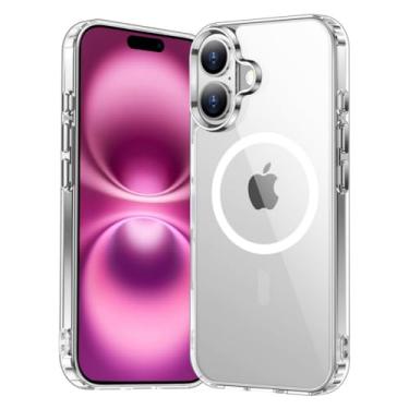 Imagem de Capa Mag-safe para iPhone 15 Pro MAX - Clear Case - Capinha Magnetica Premium com Proteção para a Camera - Anti-Amarelamento, Transparente, Resistente a Riscos e Anti Impacto