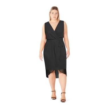 Imagem de City Chic Vestido de coquetel feminino - Zayla, Preto, 25 Plus Size