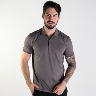 Imagem de Camisa Polo Ellus Pima Classic Cinza Escuro-Masculino