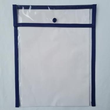 Imagem de Porta Certidão de Nascimento Pasta para Documentos Plástificada (Azul Marinho)