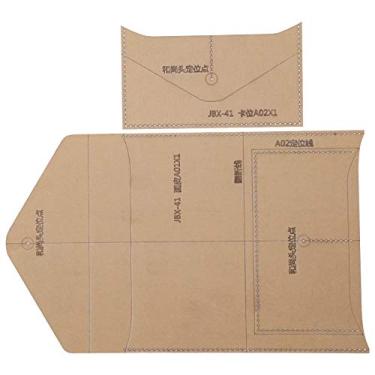 Imagem de Modelo DIY de acrílico Transparente Stencil Artesanato Suprimentos para fazer envelopes Bolsa para passaporte Bolsa Transparente Corte preciso Placa acrílica durável 2 peças 11,4