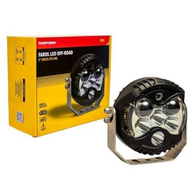 Imagem de Farol LED Off-Road 5 Polegadas com DRL PRO 6000K Angel Eye LED SMD 3030