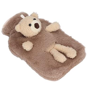 Imagem de RiToEasysports FAR MUITO FARAÇÃO BONITO DE ÁGUA QUARTO DE ÁGUA HONTA DE CARAÇÃO DE 1000 ML DE Bolsa DE Quente Multifuncional para Alívio da Dor, Estresse, Lesões Esportivas, Adequadas para Uso Em Casa e Consultório PVC (Marrom)