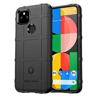 Imagem de IDEWEI Capa para Google Pixel 5, fibra de carbono refinada, anti-queda, anti-impressões digitais, proteção integral. A capa do telemóvel é compatível com o Google Pixel 5