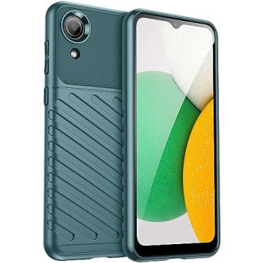 Imagem de Capa para Samsung Galaxy A03 Core. Fibra de carbono refinada, anti-queda, anti-impressões digitais, proteção integral. A capa do telemóvel é compatível com Samsung Galaxy A03 Core