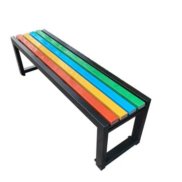 Imagem de TRGCJGH Banco de jardim, banco de pátio para 2 pessoas, assento de ripas de metal, bancos de móveis de varanda para parque ao ar livre, gramado, deck (100 cm/39,3 pol, preto 1)