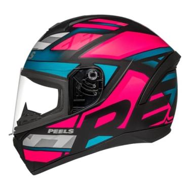 Imagem de Capacete Moto Fechado Peels Spike 2 Mx2 Feminino Masculino Preto/Pink 60