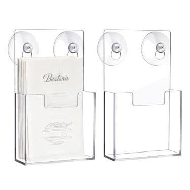 Imagem de Expositor Para Folhetos,2 Peças Suporte De Parede Com Para Documentos - Organizador De Folhetos Doméstico,Para Literatura Brochura Escritório Loja Comercial Residencial Sala De