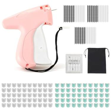 Imagem de Frstem Pistola de costura para roupas, kit completo com bolsa de armazenamento e tesoura, 2200 agulhas de cola e 100 fechos de urso brilhante para reparo rápido de tecido em jeans, cortinas, conserto