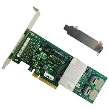 Imagem de LSI 9211-8i Placa controladora RAID PCI E SATA SAS 6Gbps HBA FW: P20 IT Mode ZFS FreeNAS expansor RAID unRAID
