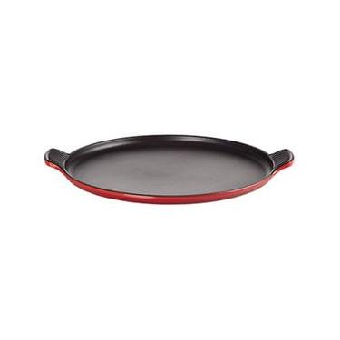 Imagem de Grelha Redonda Lisa Tradicional 32 cm Vermelho Le Creuset