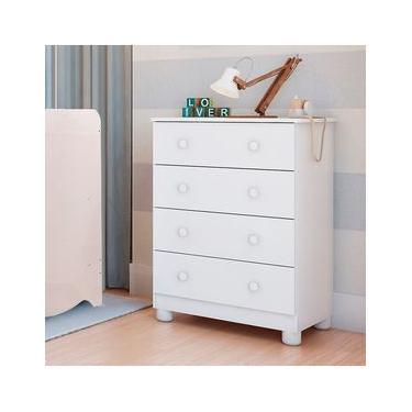 Imagem de Cômoda Infantil Peroba Duda Plus com 4 Gavetas e 65,1 cm de Largura