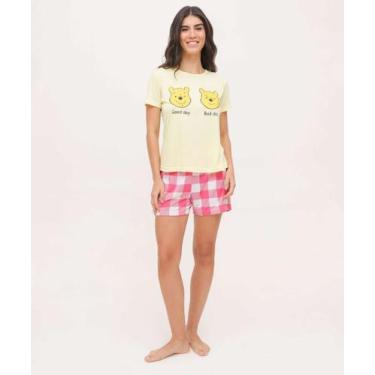 Imagem de Pijama Feminino Estampa Ursinho Puff Manga Curta Disne-97032 - DISNEY,