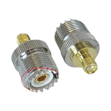 Imagem de Adaptador Coaxial UHF SO239 Para SMA Macho/Fêmea PL259 Conector RF De 