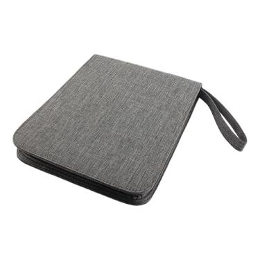 Imagem de MERIGLARE Estojo para caneta tinteiro, porta-canetas, estojo à prova de poeira, multifuncional, portátil, com grande capacidade de armazenamento e, Grade Cinza de 24 Pontos