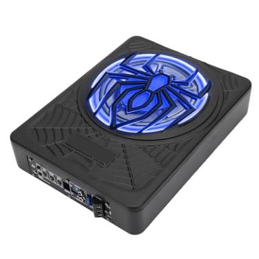 Imagem de SPYMINNPOO Subwoofer de Carro de 10 Polegadas 1250 W Com Baixo de Teatro de Luz LED para Caminhão de Carro SUV Slim Underseat Sound Upgrade Caixa de Liga de Alumínio Filtro Ajustável 20 Hz-150 Hz