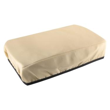Imagem de A ABSOPRO Capa de apoio de braço para console central à prova d'água capas de painel protetor de acabamento para Nissan Altima 2019-2023 tecido de neoprene marrom claro
