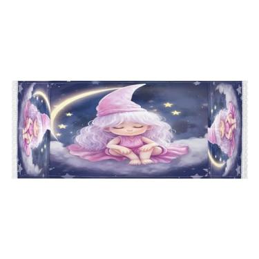 Imagem de Wassud Capas de lavadora e secadora Sleeping Girl, protetor de lavadora com sacos de armazenamento, capa de geladeira à prova de poeira com bolsos para lavanderia doméstica, cozinha, 120 x 55 cm