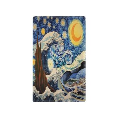 Imagem de Wassud Placa de cobertura de interruptor de luz, capas de tomada decorativas, placa de parede para tomadas elétricas, arte noturna estrelada, capas de tomada em branco