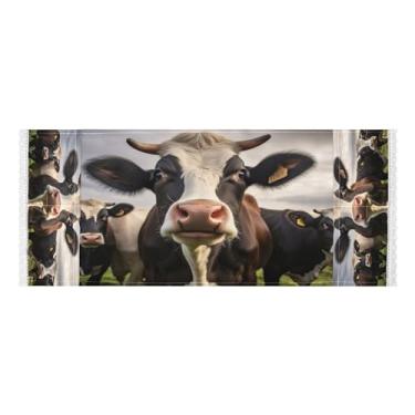 Imagem de Wassud Capas de lavadora e secadora de vacas, protetor de lavadora com sacos de armazenamento, capa de geladeira à prova de poeira com bolsos para lavanderia doméstica, cozinha, 120 x 55 cm