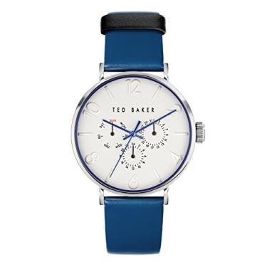 Imagem de Ted Baker Relógio masculino azul ecológico com pulseira de couro (modelo: BKPPGS3049I), Azul