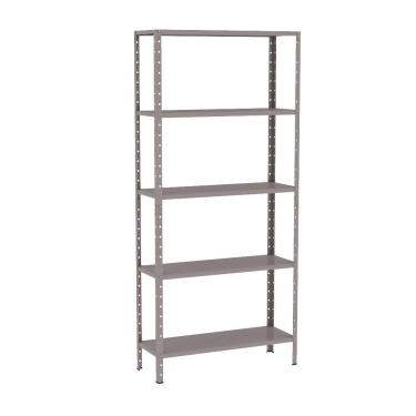 Imagem de Estante Aço 5 Prateleiras Livros Cozinha Quarto Eaf005 Cinza