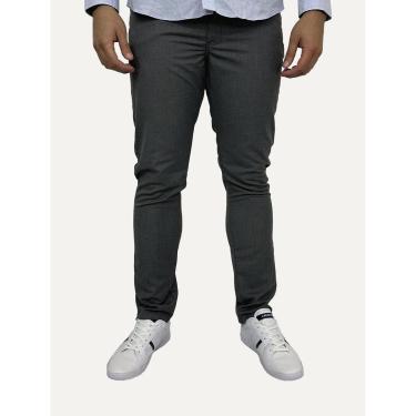 Imagem de Calça Dudalina Masculina Alfaiataria Slim Viscose Grafite-Masculino